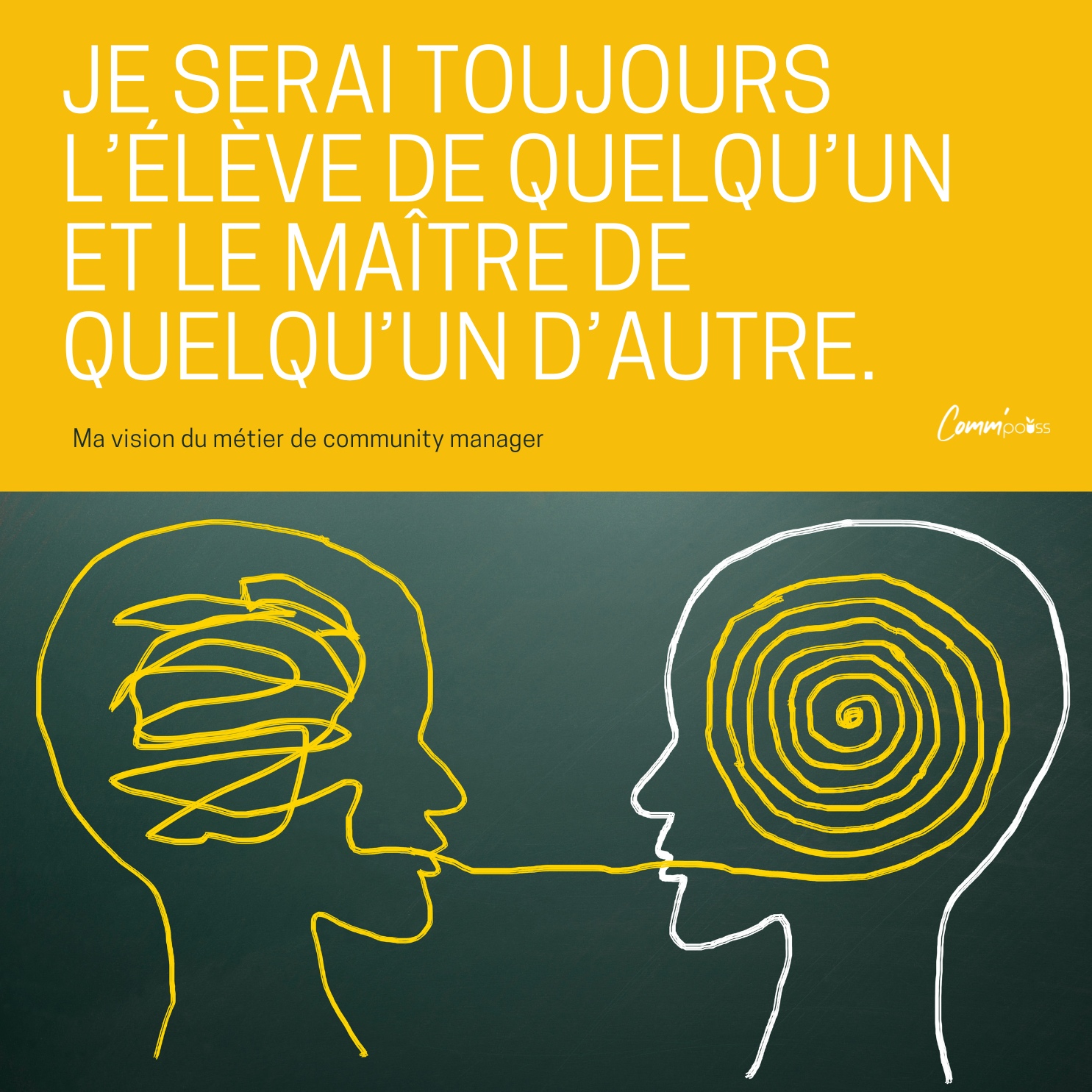 Lire la suite à propos de l’article Je serai toujours l’élève de quelqu’un et le maître de quelqu’un d’autre