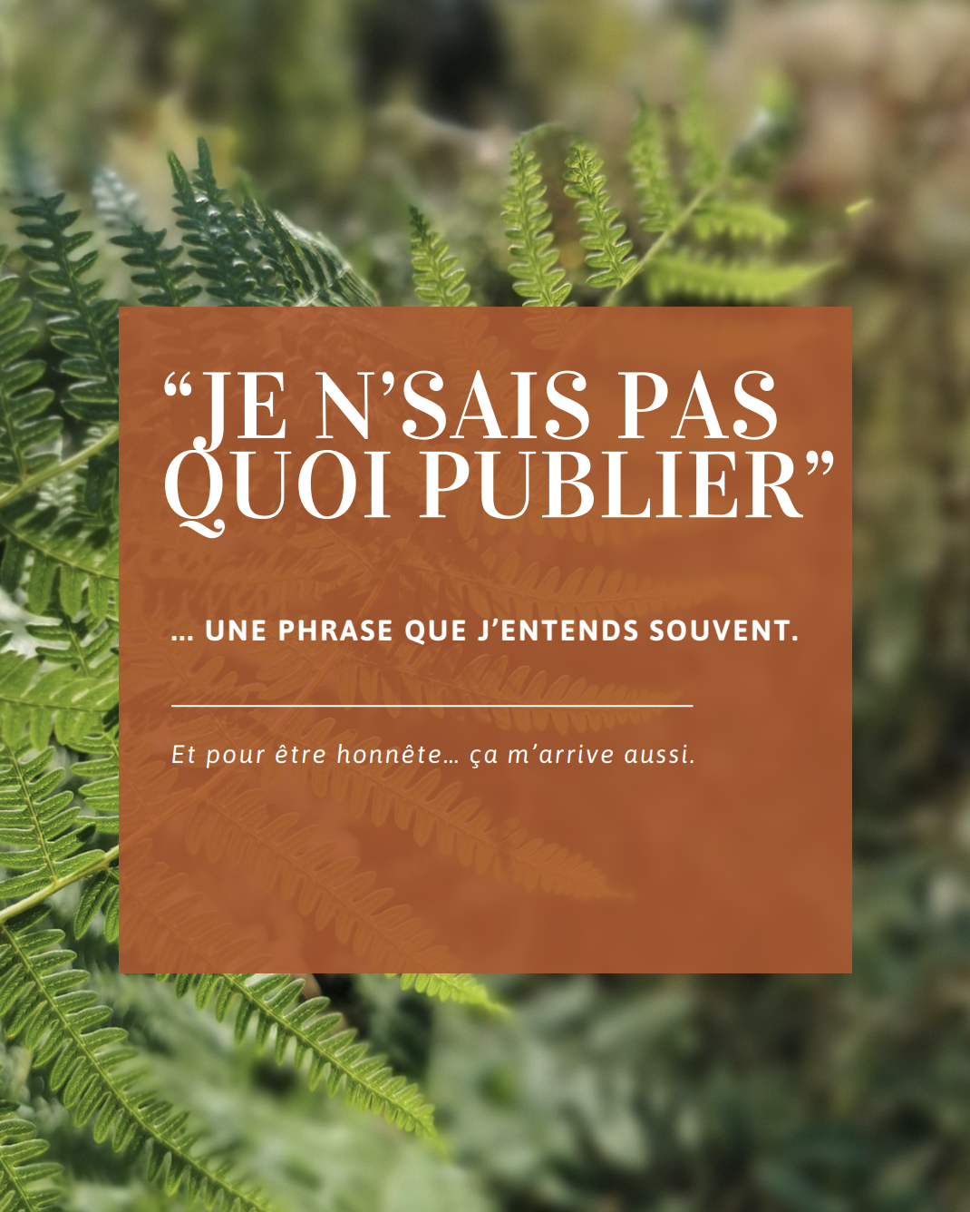 Lire la suite à propos de l’article « Je n&rsquo;sais pas quoi publier »